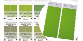 PANTONE ® COTTON SWATCH CARD en 2801 COULEURS UNIQUES, doub...