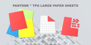 PANTONE ® TPG - 2801 cores em cartões de amostras de papel...